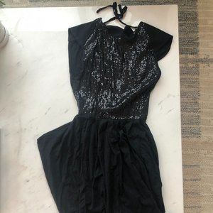 Jacob Sequined Black Dress